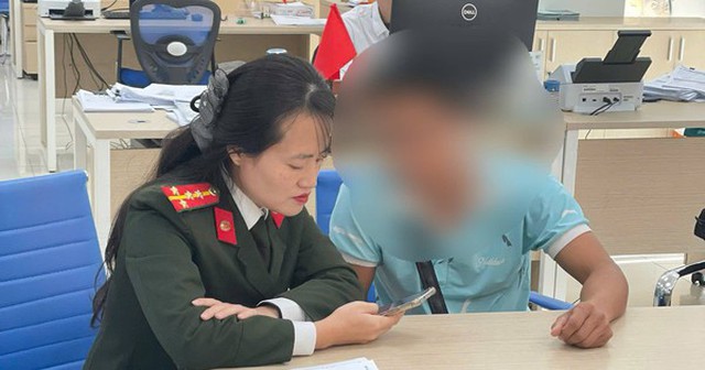 Cán bộ Công an Cao Bằng tuyên truyền anh N không làm theo hướng dẫn của đối tượng