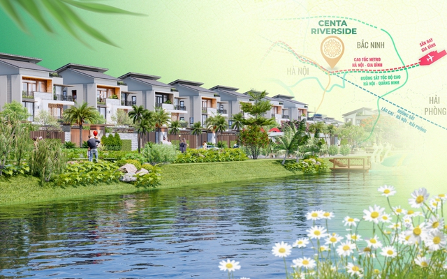 Biệt thự Centa Riverside - Cơ hội đón sóng hạ tầng Đông Bắc Hà Nội