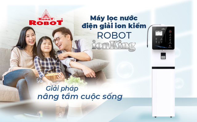 Giải pháp nâng tầm cuộc sống với Máy lọc nước điện giải ion kiềm ROBOT ionKing