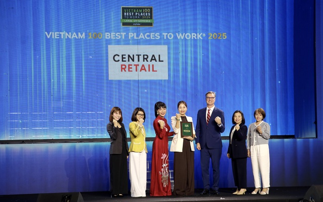 Central Retail nhận giải thưởng Top 100 Nơi làm việc tốt nhất Việt Nam® 2025
