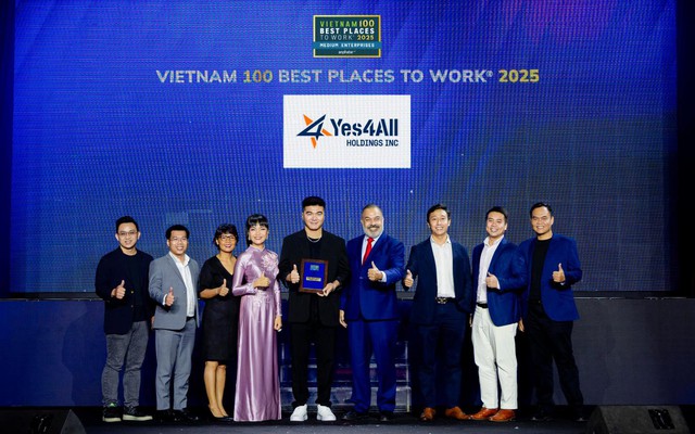 Yes4All được vinh danh Nơi Làm Việc Tốt Nhất Việt Nam 2025
