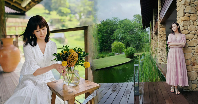 Biệt thự như resort của Hồ Tịnh: Nhà trong mơ giữa rừng nhiệt đới, chồng giàu lại chiều vợ hết mức