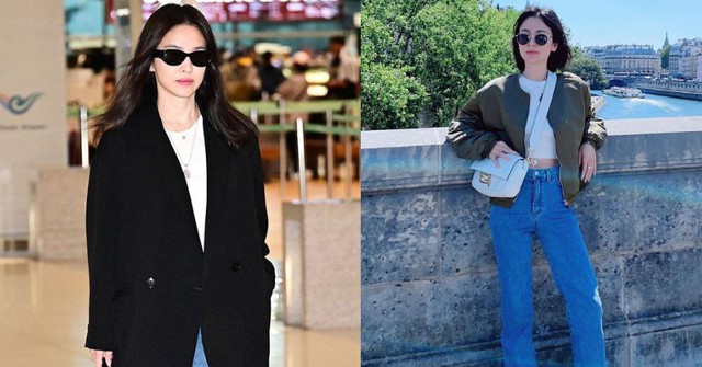 Mặc quần jeans theo phong cách tối giản: Song Hye Kyo chính là "chuyên gia"