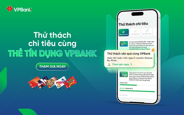 VPBank triển khai chương trình thử thách chi tiêu với tổng giá trị thưởng hơn 11 tỷ đồng