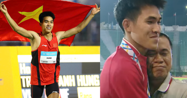 Khoảnh khắc xúc động, người bố chân đứng không vững, mắt rớm lệ khi con trai giành HCV SEA Games cho Việt Nam