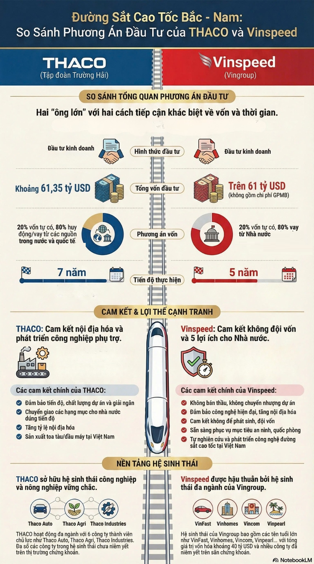 Siêu dự án đường sắt tốc độ cao 67 tỷ USD mà VinSpeed và THACO cùng đề xuất thực hiện bước vào giai đoạn "then chốt" - Ảnh 1.