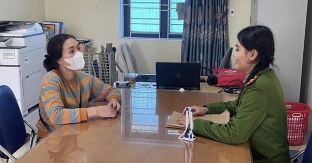 Chị H đến Công an xã trình báo sự việc