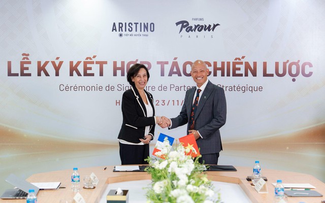 Aristino ký kết hợp tác chiến lược với Parfums Parour Paris