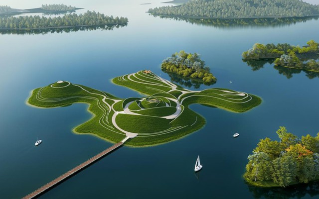 Từ nghệ thuật trong rừng đến đảo nghệ thuật giữa lòng Hồ Núi Cốc