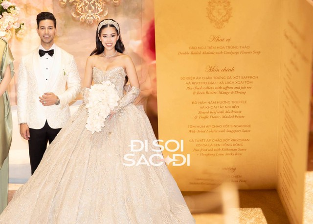 63 bàn tiệc cưới của Tiên Nguyễn gây choáng với toàn món nhà giàu