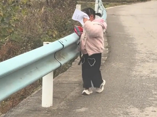 Hàng nghìn cư dân mạng cười ngất khi biết lý do bé gái trong ảnh lấy vở che mặt!