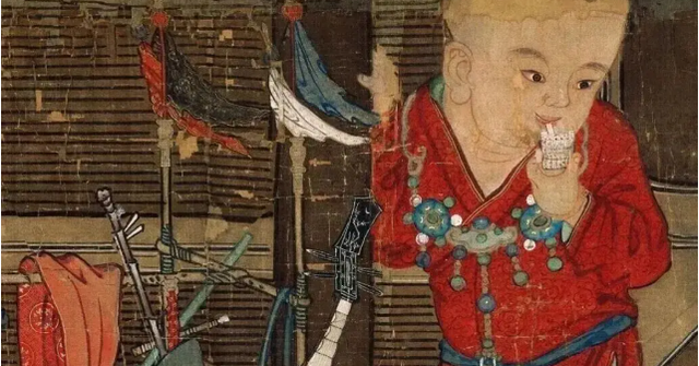 Phóng to tranh 10 lần thấy đứa trẻ ‘tương lai’ dùng ống hút, chuyên gia: Thứ đó đã có từ 1.200 năm trước