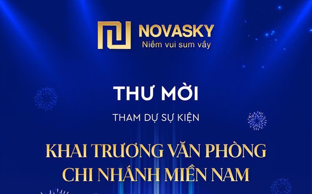 NOVASKY sắp khai trương văn phòng bán hàng chi nhánh miền Nam