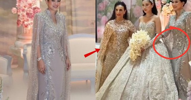 Đám cưới Tiên Nguyễn thành “thảm đỏ” thu nhỏ: Mẹ đẻ diện váy 600 triệu, mẹ chồng chọn thiết kế "made in Vietnam" tinh xảo