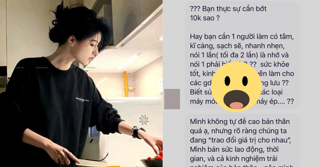 Thuê giúp việc nhưng xén bớt 10K, chủ nhà ở TP.HCM nhận tin nhắn "dạy đời" dài 3 trang: Ai mới đúng?