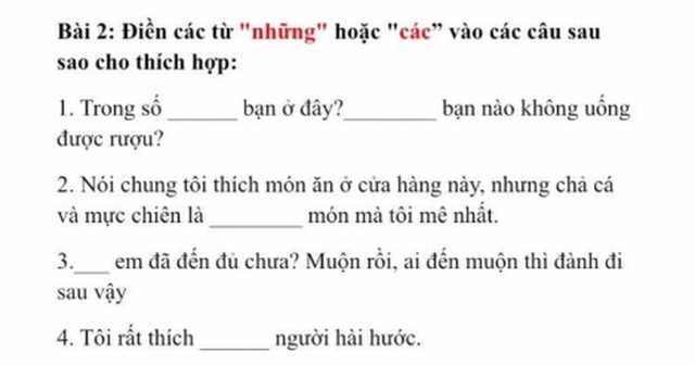 Bài tập tiếng Việt dưới đây sẽ khiến bạn hoài nghi về khả năng dùng tiếng mẹ đẻ của chính mình Bài tập tiếng Việt dưới đây sẽ khiến bạn hoài nghi về khả năng dùng tiếng mẹ đẻ của chính mình