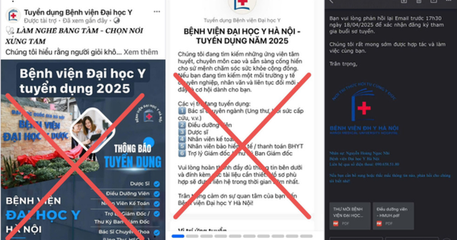 Giám đốc Bệnh viện ĐH Y Hà Nội cảnh báo chiêu trò lừa đảo “Tưởng ngây ngô nhưng chắc chắn đã có người mắc bẫy!” Giám đốc Bệnh viện ĐH Y Hà Nội cảnh báo chiêu trò lừa đảo “Tưởng ngây ngô nhưng chắc chắn đã có người mắc bẫy!”