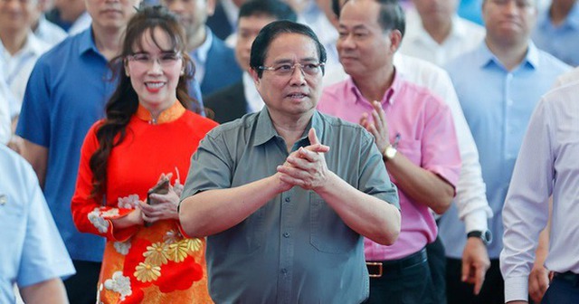 Thủ tướng Chính phủ Phạm Minh Chính chủ trì lễ khởi công, khánh thành 80 công trình, dự án lớn. Ảnh: VGP/Nhật Bắc Thủ tướng Chính phủ Phạm Minh Chính chủ trì lễ khởi công, khánh thành 80 công trình, dự án lớn. Ảnh: VGP/Nhật Bắc