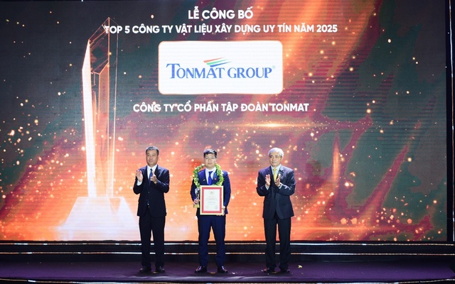 TONMAT Group  tiếp tục lọt Top 5 Công ty vật liệu xây dựng uy tín Việt Nam