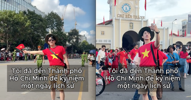 Du khách Hàn vội vã bay đến TP.HCM để được tận mắt xem diễu binh, nhìn trang cá nhân ai cũng cảm mến