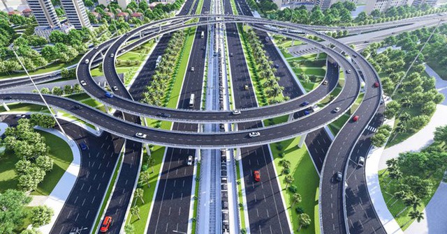 Ảnh phối cảnh nút giao khác mức (gồm đường cao tốc, hầm chui, đường sắt, đường dẫn trên cao) đường Vành đai 3,5 với Đại lộ Thăng Long.
Ảnh phối cảnh nút giao khác mức (gồm đường cao tốc, hầm chui, đường sắt, đường dẫn trên cao) đường Vành đai 3,5 với Đại lộ Thăng Long.