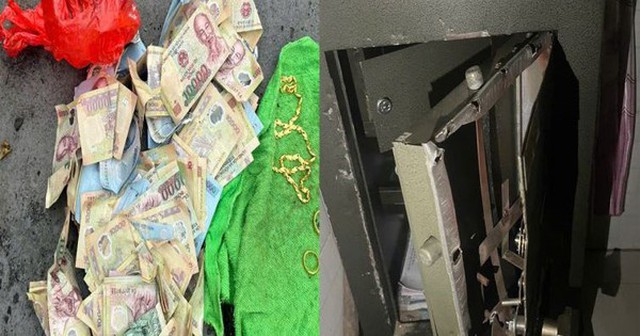 Thu hồi 4,2 cây vàng cùng 16 triệu đồng tiền mặt do một thanh niên sinh năm 2003 giấu trên nóc nhà