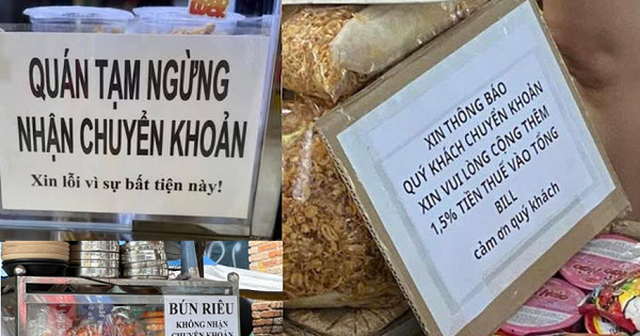Hàng quán, cửa hàng trần tình vì sao ngừng nhận chuyển khoản