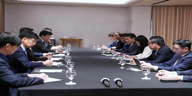 Bộ trưởng Bộ Công an vừa làm việc với lãnh đạo Samsung- Ảnh 1. Bộ trưởng Bộ Công an vừa làm việc với lãnh đạo Samsung- Ảnh 1.