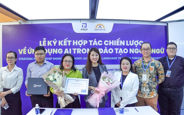 Prep và Khung Trời Việt Academy hợp tác ứng dụng AI trong đào tạo ngoại ngữ