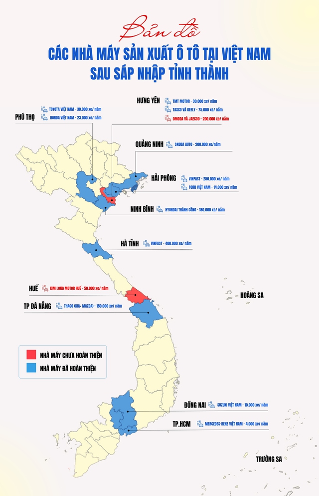 Sau sáp nhập, tỉnh nào thành 'ông trùm' sản xuất ô tô của Việt Nam?- Ảnh 2.