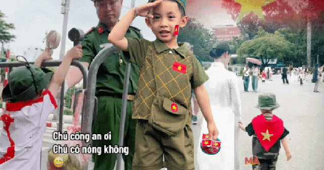 Bố mẹ đưa bé con 4 tuổi vượt hơn 1.600km từ Nam ra Bắc trước thềm đại lễ: "Con hãy yêu Tổ quốc mình, từ những điều đơn giản nhất"