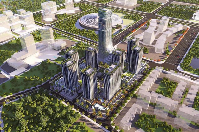Đại dự án 9 tòa tháp bên bờ sông Cấm của Kinh Bắc dồn dập thi công, Hải Phòng sắp đón thêm siêu tháp cao bậc nhất thành phố- Ảnh 2. Đại dự án 9 tòa tháp bên bờ sông Cấm của Kinh Bắc dồn dập thi công, Hải Phòng sắp đón thêm siêu tháp cao bậc nhất thành phố- Ảnh 2.