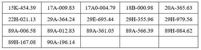 Công an đề nghị 619 chủ phương tiện vi phạm mang biển số sau nhanh chóng nộp phạt nguội theo Nghị định 168 - Ảnh 6.