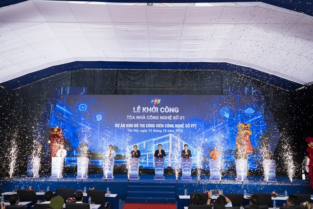 FPT khởi công Tòa nhà Công nghệ số 01, bước đầu hiện thực hóa Khu đô thị công viên công nghệ số trị giá hơn 3,3 tỷ USD - Ảnh 3.