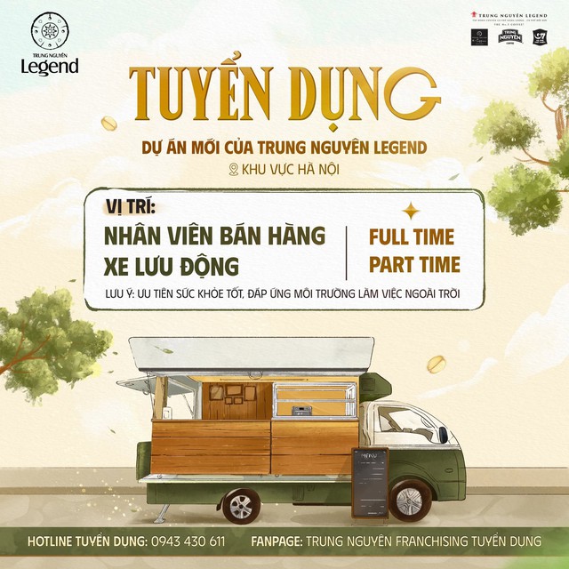 Ông Đặng Lê Nguyên Vũ đang tuyển người cùng đi bán cà phê vỉa hè: Lương 10 triệu/tháng, không cần kinh nghiệm - Ảnh 1.