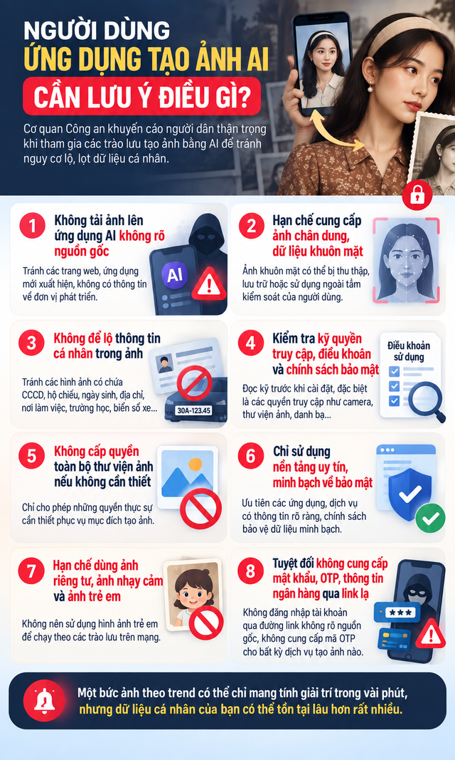 Tất cả người dân đã dùng ứng dụng tạo ảnh AI chú ý thông báo mới từ công an - Ảnh 3.