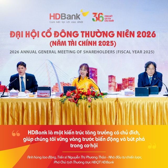 Những phát biểu ấn tượng của Ban lãnh đạo HDBank tại ĐHCĐ 2026 - Ảnh 2.