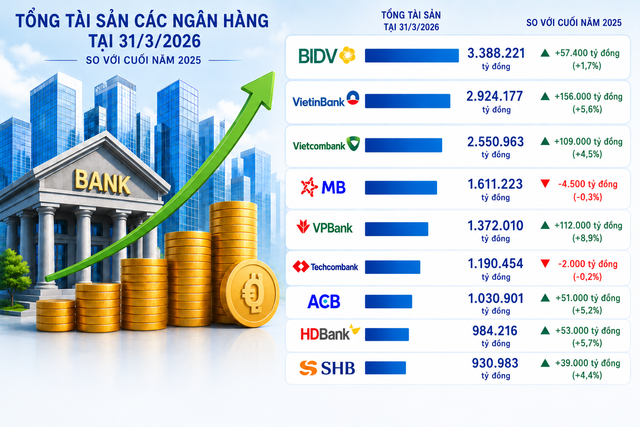 Việt Nam sắp có thêm ngân hàng cán mốc tài sản 3 triệu tỷ, SHB và HDBank chuẩn bị chạm cột mốc mới - Ảnh 1.