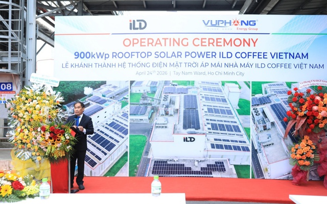 Vũ Phong Energy Group và iLD Coffee Việt Nam khánh thành hệ thống điện mặt trời