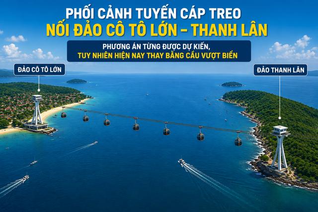 Không làm cáp treo, địa phương này quyết định xây cầu vượt biển 2000 tỷ nối 2 hòn đảo: Dài 2,3km, thời gian di chuyển rút ngắn chỉ còn vài phút - Ảnh 2.