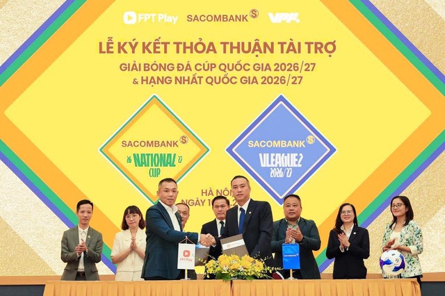 Ngân hàng SACOMBANK lần đầu đồng hành cùng hai giải bóng đá chuyên nghiệp quốc gia - Ảnh 2.