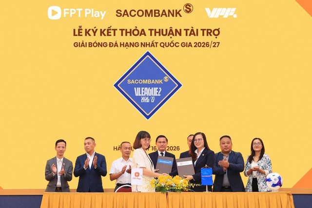 Ngân hàng SACOMBANK lần đầu đồng hành cùng hai giải bóng đá chuyên nghiệp quốc gia - Ảnh 3.