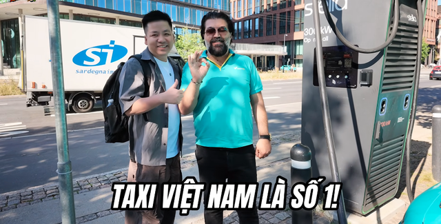 Khoa Pug ngỡ ngàng khi đi thử hãng taxi của tỷ phú Phạm Nhật Vượng ở châu Âu, tài xế tiết lộ: "Đã lái xe 20 năm nhưng taxi Việt Nam mới là số 1" - Ảnh 3.
