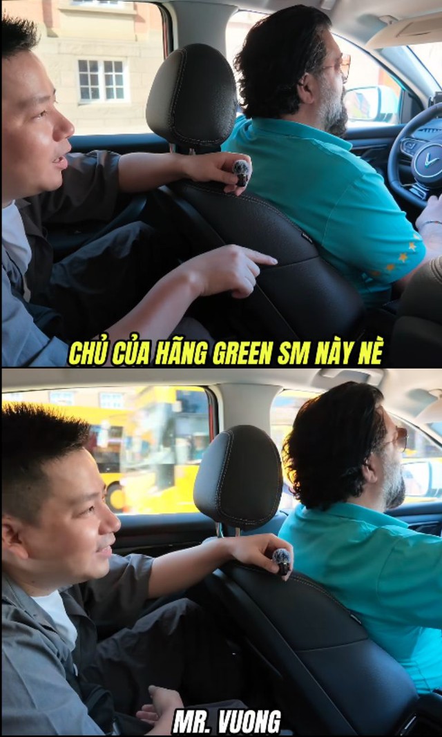 Khoa Pug ngỡ ngàng khi đi thử hãng taxi của tỷ phú Phạm Nhật Vượng ở châu Âu, tài xế tiết lộ: "Đã lái xe 20 năm nhưng taxi Việt Nam mới là số 1" - Ảnh 4.