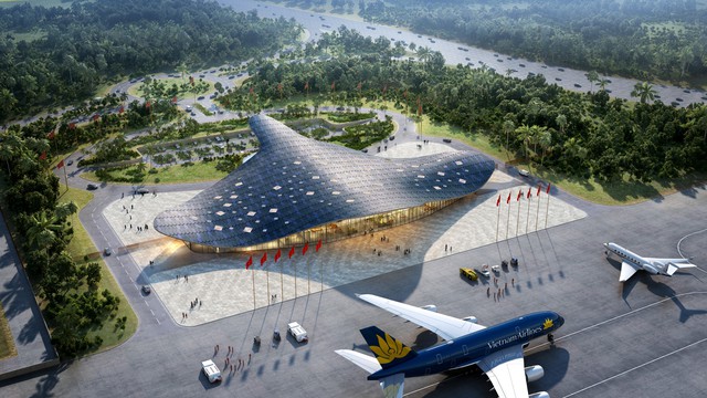 Việt Nam sắp hoàn thành công trình VIP để đón các nguyên thủ: Sàn 8.500m2, dùng lượng nhôm tương đương hơn 150 tấn, phần mái được ví như “đại bàng biển bằng thép” - Ảnh 5.