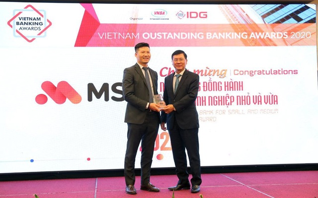MSB được IDG và VNBA trao giải thưởng Ngân hàng đồng hành cùng Doanh nghiệp hiệu quả năm 2020
