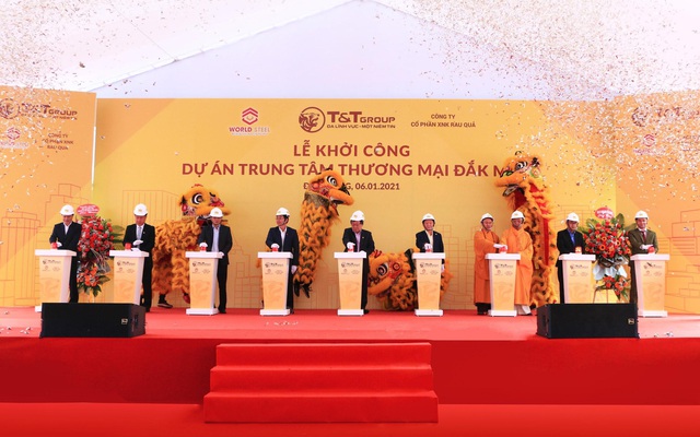 T&T Group và Worldsteel Group khởi công xây dựng trung tâm thương mại tại Đắk Nông
