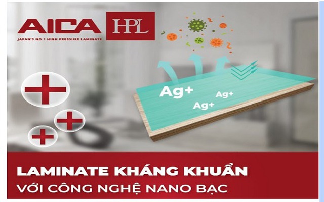 Laminate AICA Kháng khuẩn, kháng virus