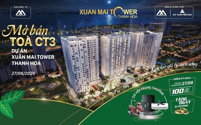 Xuân Mai Tower Thanh Hoá mở bán căn hộ tòa CT3