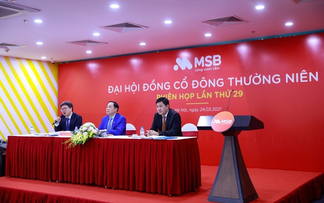 Cổ đông MSB thống nhất thông qua phương án trả cổ tức bằng cổ phiếu